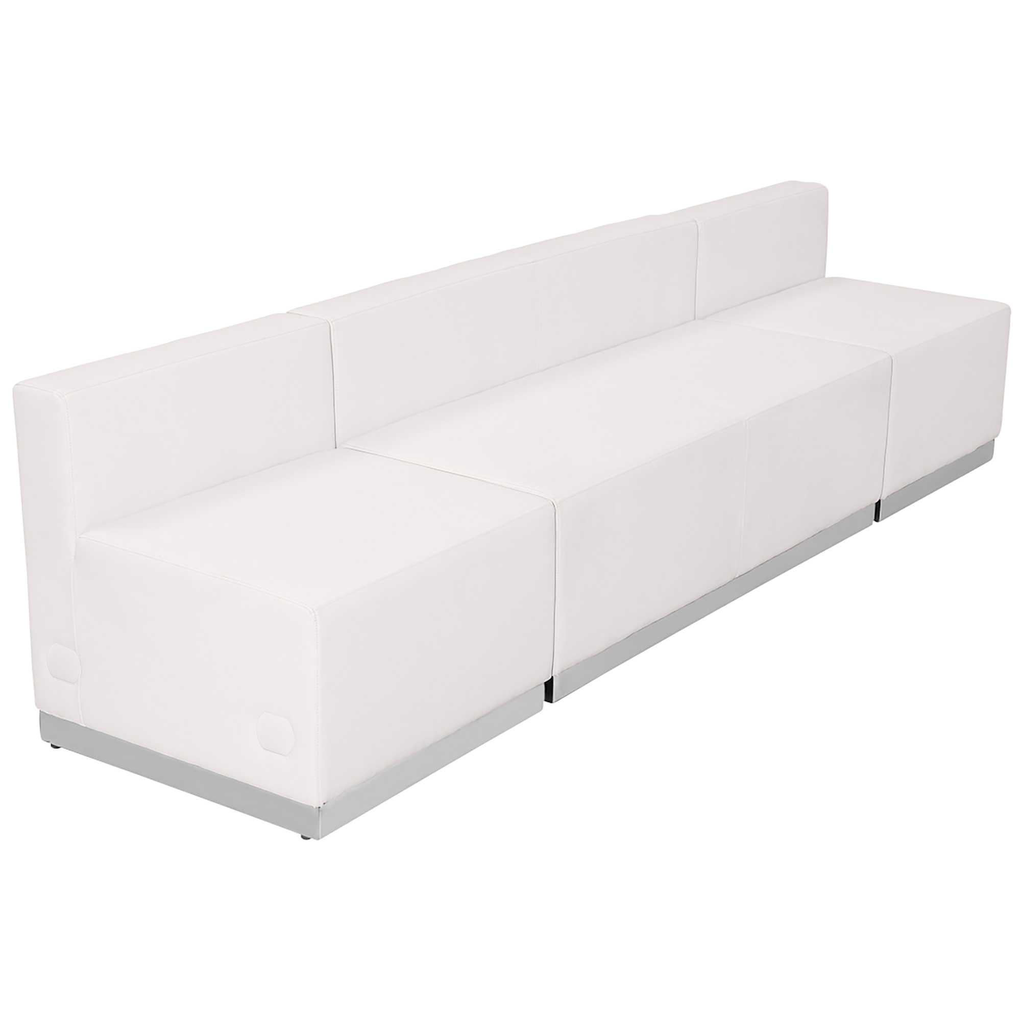 Flash Furniture, 3 PC White LeatherSoft Reception Configuration, Included (qty.) 3 Model# ZB803680SWH